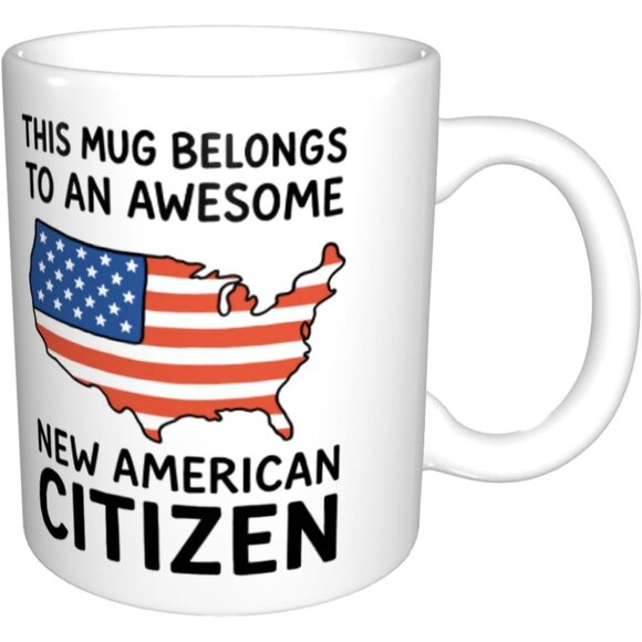 Funny New American Citizen Coffee Mug - This Mug Belongs To An Awesome - Picture 5 of 6